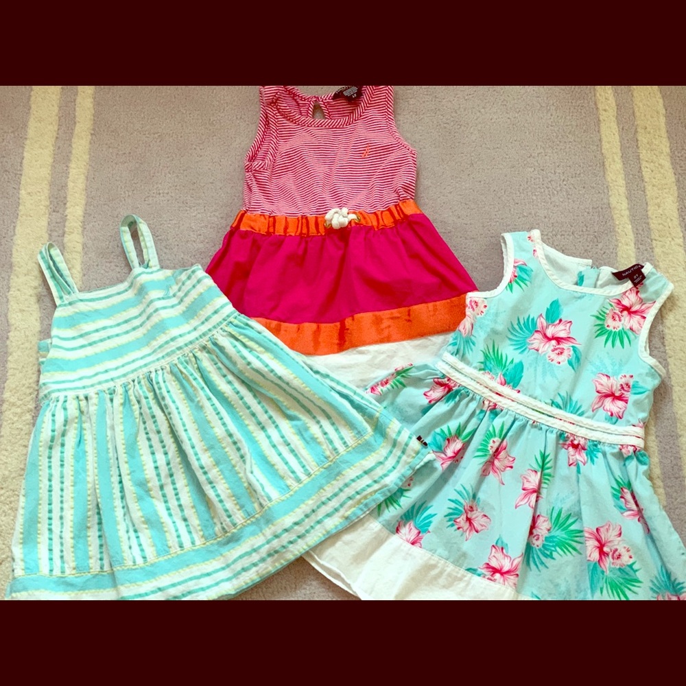 3 Nautica summer dresses 2T